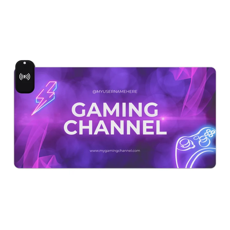 Tapis de Souris Personnalisé - RGB recharge induction sans fil