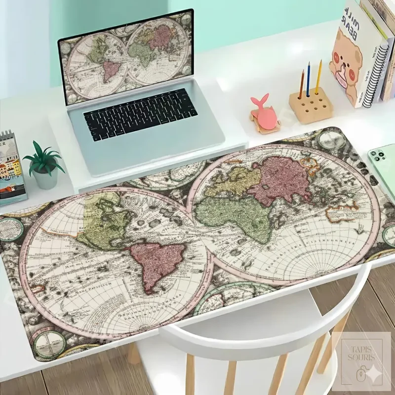 Tapis de Souris XXL Carte du Monde