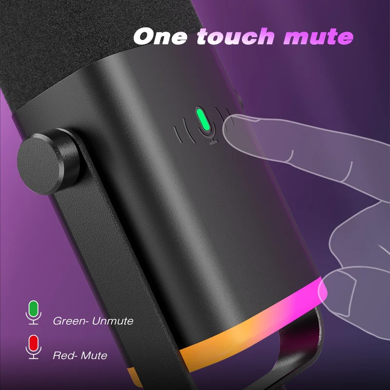 Microphone Gaming RGB - AM8