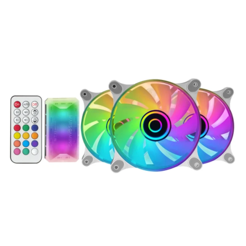 Ventilateurs RGB x3 avec Télécommande