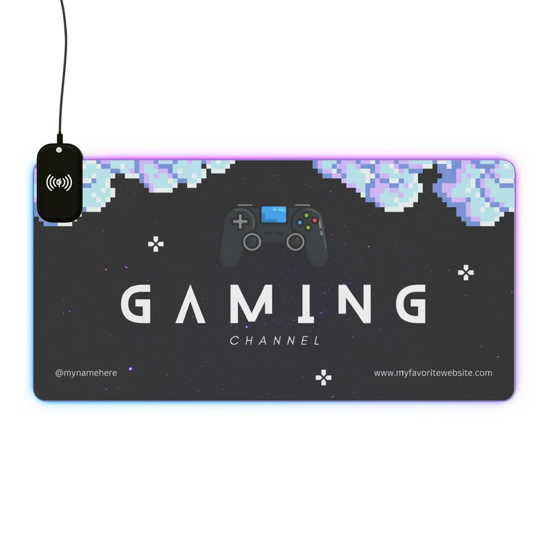 Tapis de Souris Personnalisé - RGB recharge induction sans fil