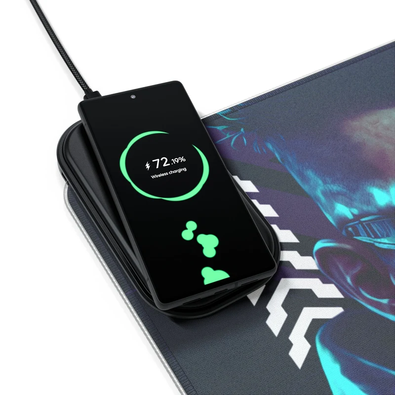 Tapis de Souris Personnalisé - RGB recharge induction sans fil