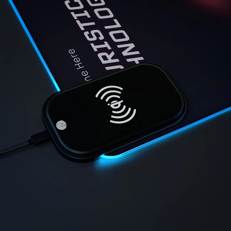 Tapis de Souris Personnalisé - RGB recharge induction sans fil