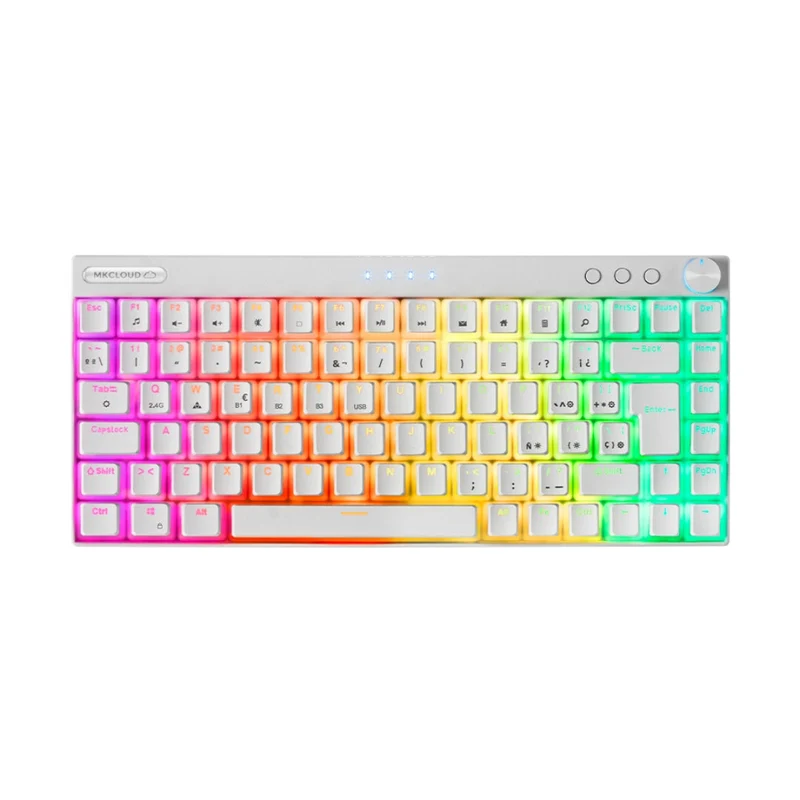 Clavier Mecanique RGB Bluetooth avec Molette - Promotion