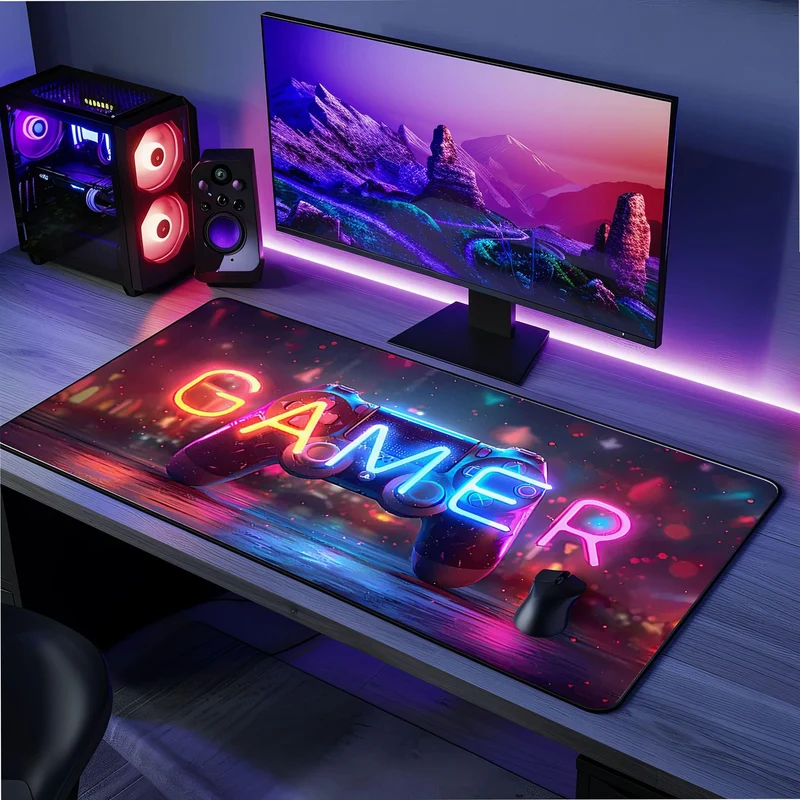 Tapis de souris XXL Gamer Neon