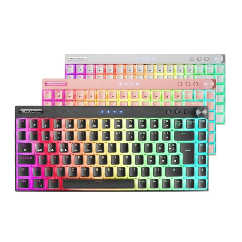 Clavier Mecanique RGB Bluetooth avec Molette