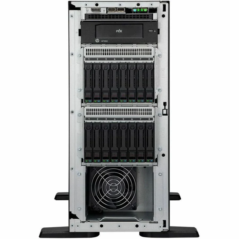 Serveur tour HPE ProLiant ML110 G11 4.5U - 1 x Intel Xeon Bronze 3508U 2.10 GHz - 32 Go de RAM - Disque dur 4 To - (2 x 2 To) Configuration du disque dur - Contrôleur Serial ATA, Serial Attached SCSI (SAS) P71683-005