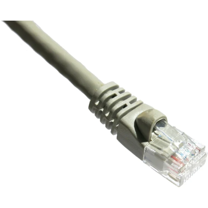 Câble de raccordement Axiom 1FT CAT6 UTP 550 MHz avec gaine moulée anti-accroc (gris) C6MB-G1-AX