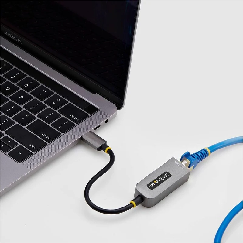 Adaptateur USB-C vers Ethernet 2.5 GbE StarTech.com, carte réseau NBASE-T, réseau multi-vitesse USB 3.0 Type-C 2.5/1 G, USB 3.1 RJ45, compatible Thunderbolt C22G-USB-ETHERNET
