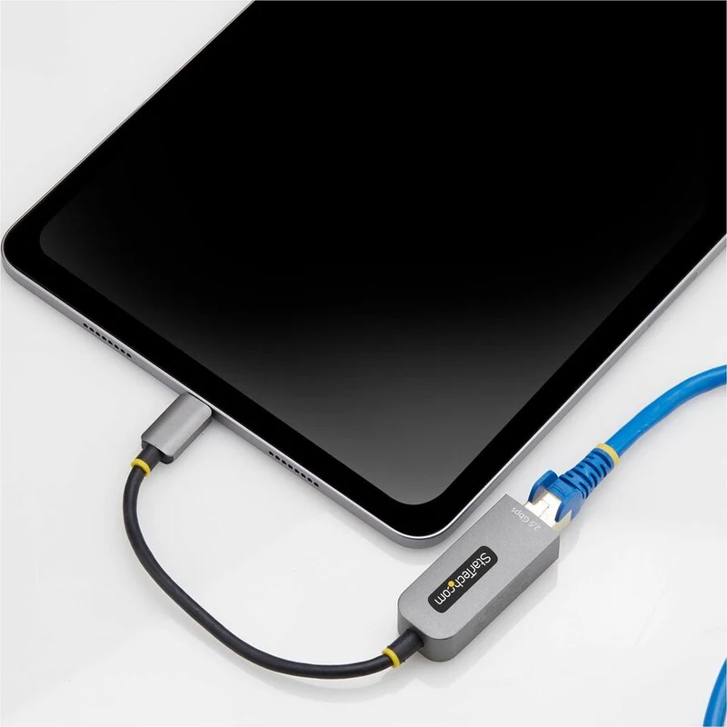 Adaptateur USB-C vers Ethernet 2.5 GbE StarTech.com, carte réseau NBASE-T, réseau multi-vitesse USB 3.0 Type-C 2.5/1 G, USB 3.1 RJ45, compatible Thunderbolt C22G-USB-ETHERNET
