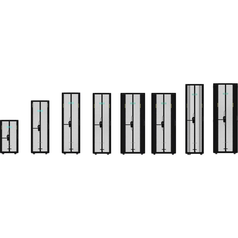 Rack à palettes HPE 42U 800 mm x 1200 2 mm G9 avec panneaux latéraux et compartimentage P15KXNUMXA