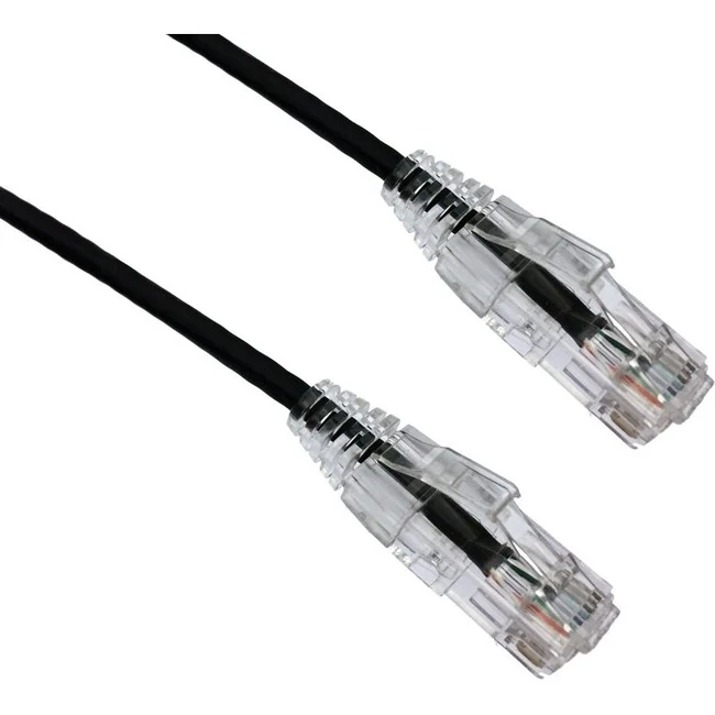 Câble de raccordement ultra-mince anti-accroc Axiom CAT1 BENDnFLEX 6FT 550 MHz (noir) C6BFSB-K1-AX