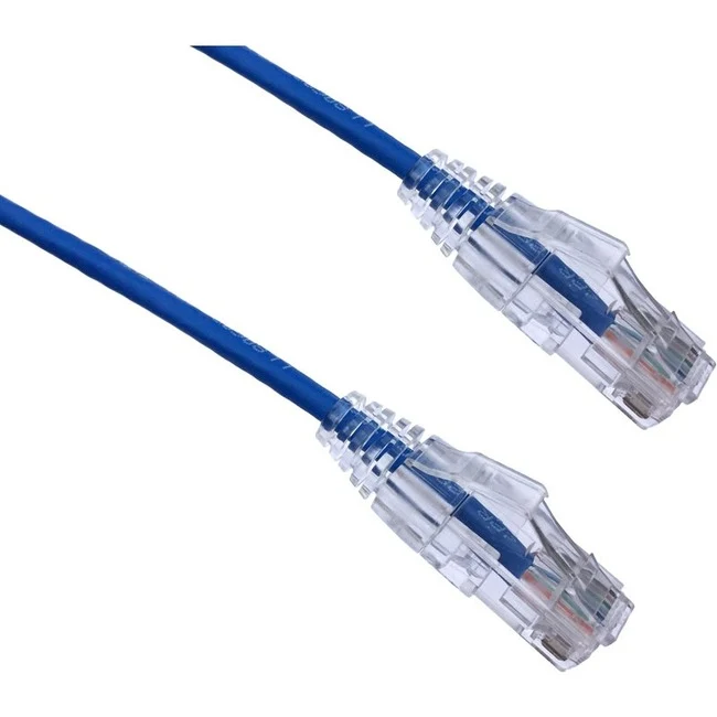Câble de raccordement ultra-mince anti-accroc Axiom CAT4A BENDnFLEX 6FT 650 MHz (bleu) C6ABFSB-B4-AX