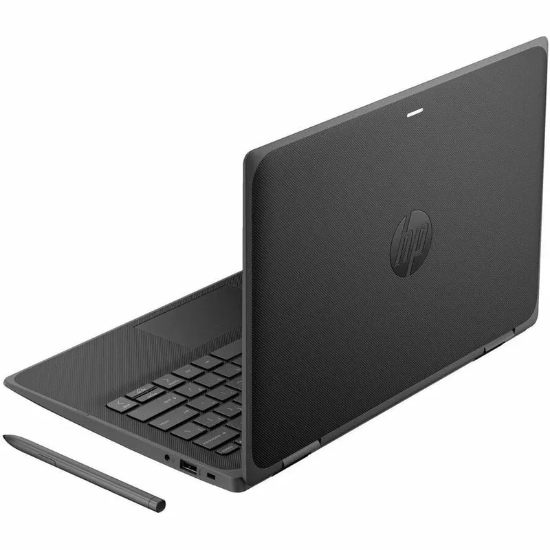 Ordinateur portable convertible 360 en 11 robuste à écran tactile HP Pro x11.6 Fortis G2 1" - HD - Intel N-Series N100 - Technologie vPro - 4 Go - SSD 128 Go - Jack Black 9E923UT#ABA