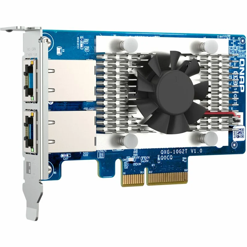 Carte d'extension réseau QNAP QXG-10G2T à deux ports et 5 vitesses 10 GbE (RJ45) QXG-10G2T