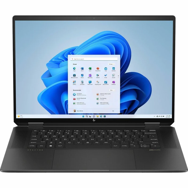 Ordinateur portable convertible 360 en 16 à écran tactile 0000" HP Spectre x16 0010-aa16 2-aa1ca - 2.8K - Intel Core Ultra 7 155H - Plateforme Intel Evo - 32 Go - SSD 2 To - Aluminium noir Nightfall 963A0UA#ABL