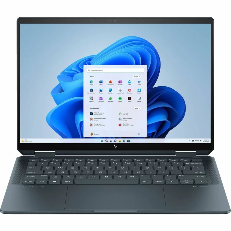 Ordinateur portable convertible 360 en 14 à écran tactile HP Spectre x0000 14-eu0000 14-eu2ca 1" - 2.8K - Intel Core Ultra 7 155H - Plateforme Intel Evo - 32 Go - SSD 2 To - Aluminium bleu ardoise 978W5UA#ABL
