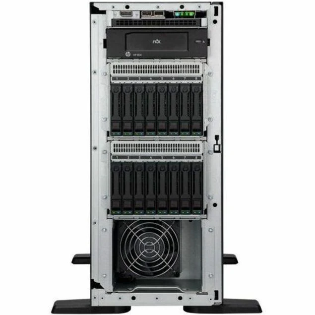 Serveur tour HPE ProLiant ML110 G11 4.5U - 1 x Intel Xeon Silver 4410Y 2 GHz - 32 Go de RAM - 960 Go de SSD - (2 x 480 Go) Configuration SSD - Contrôleur Serial ATA, Serial Attached SCSI (SAS) P69303-005