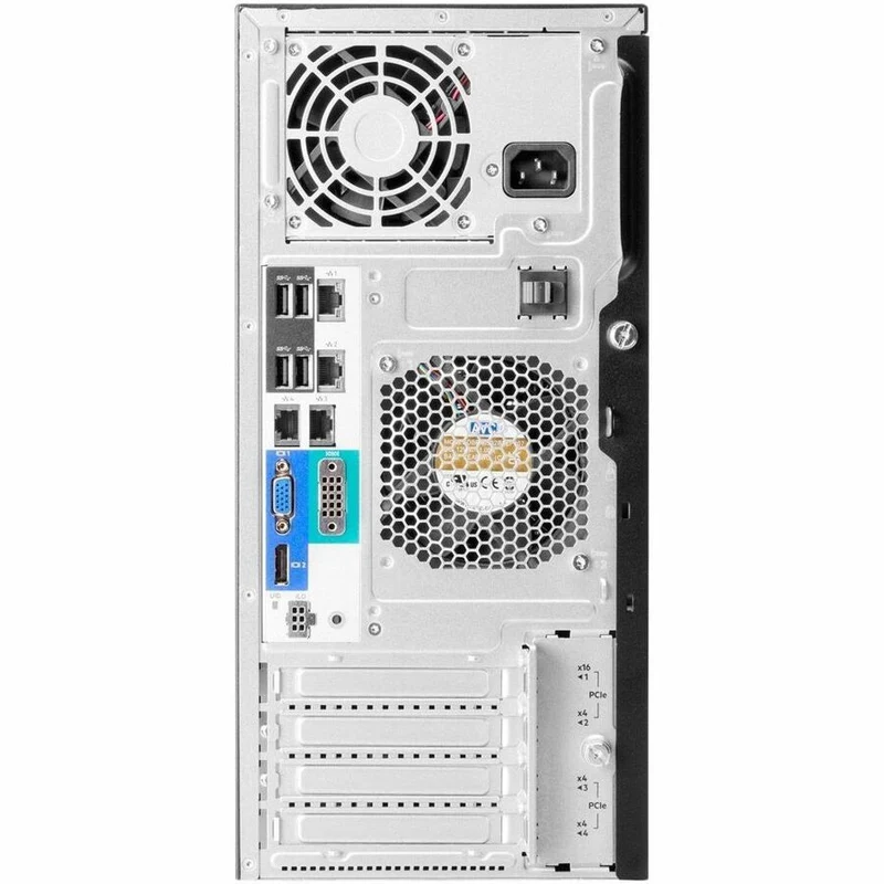 Serveur tour HPE ProLiant ML30 G11 4U - 1 x Intel Xeon E-2434 3.40 GHz - 32 Go de RAM - 1.92 To SSD - (2 x 960 Go) Configuration SSD - Serial ATA/600, 12 Gb/s SAS, contrôleur NVMe P72995-005