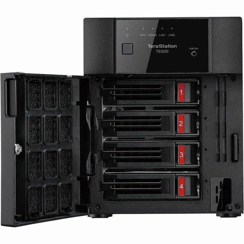 BUFFALO TeraStation 3430DN NAS de bureau à 2 baies partiellement rempli 8 To (2 x 4 To) Disque dur inclus 2.5 GBE iSCSI Conforme TAA TS3430DN0802