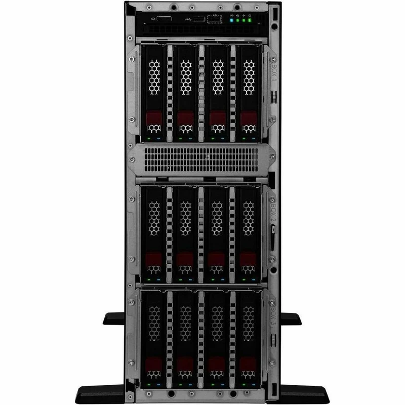 Serveur tour HPE ProLiant ML350 G11 4U - 1 x Intel Xeon Silver 4514Y 2 GHz - 64 Go de RAM - 960 Go SSD - (2 x 480 Go) Configuration SSD - Serial Attached SCSI (SAS), contrôleur Serial ATA P71688-005