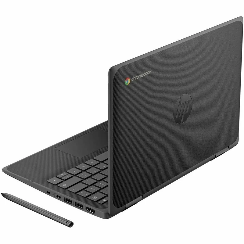Chromebook convertible 5 en 11.6 HP Fortis G2 1" à écran tactile - HD - Intel N-Series N200 - 8 Go - Mémoire flash 64 Go - Clavier anglais - Jack Black 9R3A4UT#ABA