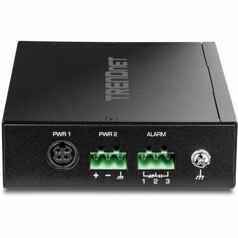 Commutateur industriel à rail DIN 6G à 2.5 ports TRENDnet avec ports SFP+ 10G TI-G5062