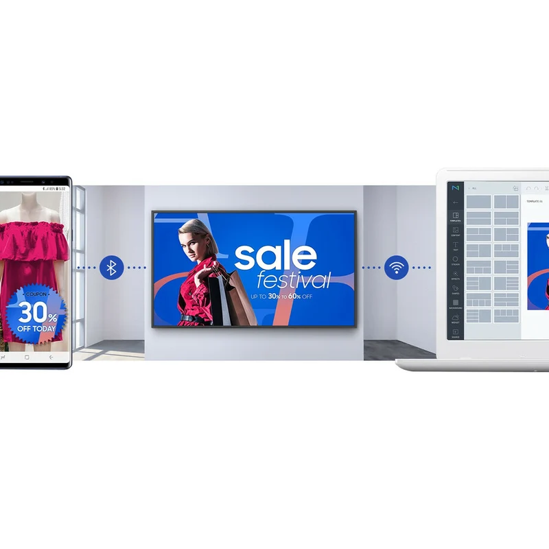Écran d'affichage numérique Samsung QB65R LH65QBREBGCXZA