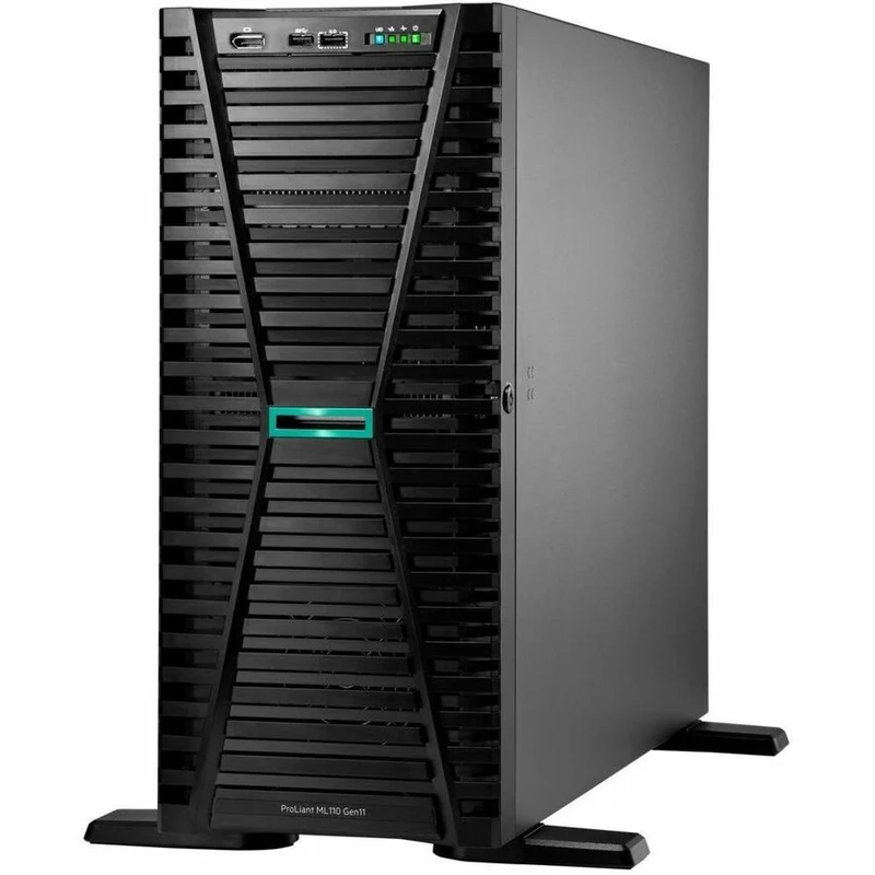 Serveur tour HPE ProLiant ML110 G11 4.5U - 1 x Intel Xeon 3408U 1.80 GHz - 32 Go RAM - Contrôleur Serial ATA P55535-001