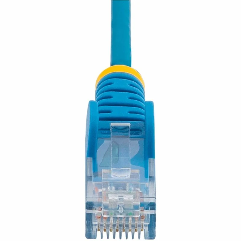 Câble Ethernet CAT50 fin bleu StarTech.com de 6 m, RJ45 fin sans accroc, UTP, LSZH, cuivre nu 28 AWG, cordon de raccordement réseau fin, testé Fluke N6PAT50BLS