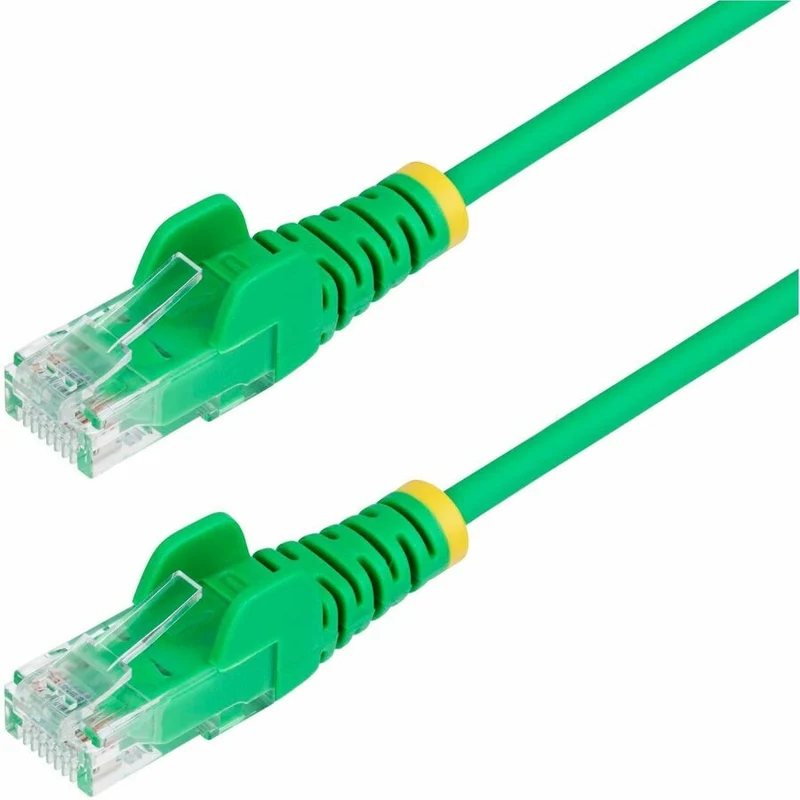 Câble Ethernet CAT1 fin vert StarTech.com de 6 m, RJ45 fin sans accroc, UTP, LSZH, cuivre nu 28 AWG, cordon de raccordement réseau fin, testé Fluke N6PAT1GNS