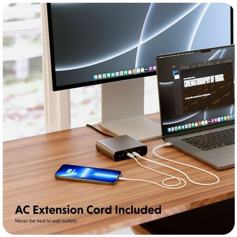 Station de charge USB-C Hyper 245 W GaN (pour ordinateur de bureau) HJGAN245-US