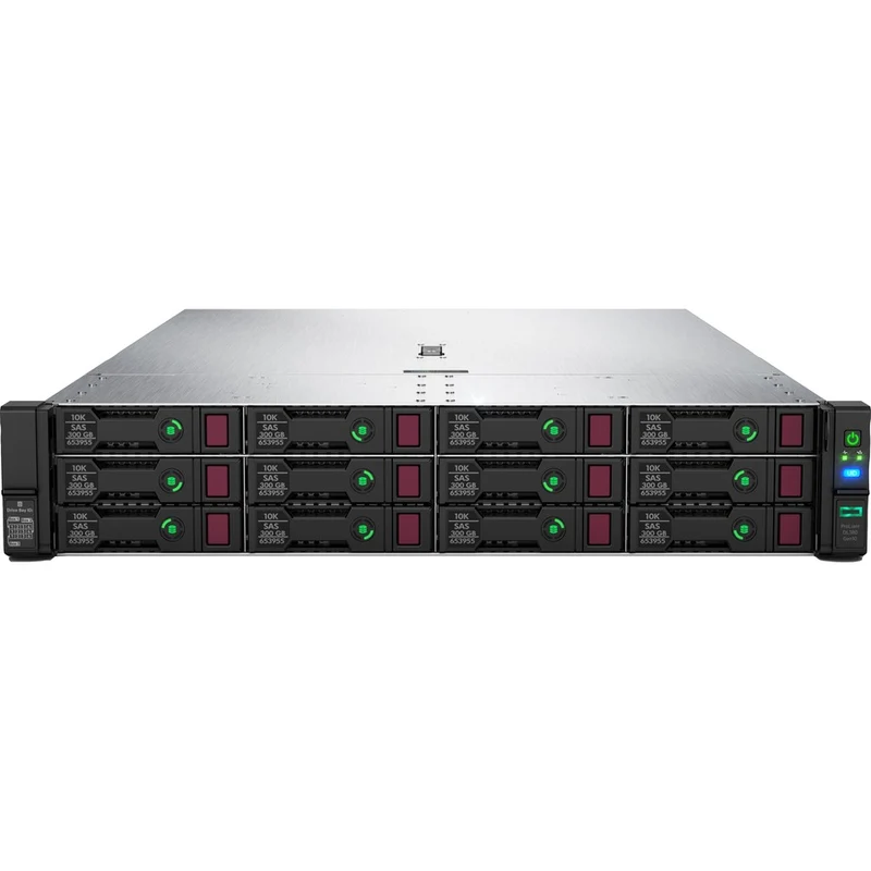 Serveur rack HPE ProLiant DL380 G10 2U - 1 x Intel Xeon Silver 4208 2.10 GHz - 32 Go de RAM - Serial ATA/600, contrôleur SAS 12 Gb/s P20172-B21