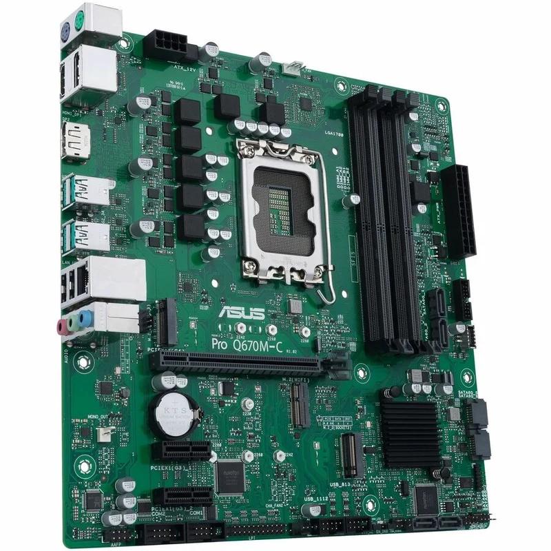 Carte mère de bureau Asus Pro Q670M-C-CSM - Chipset Intel Q670 - Socket LGA-1700 - Micro ATX PRO Q670M-C-CSM-SI