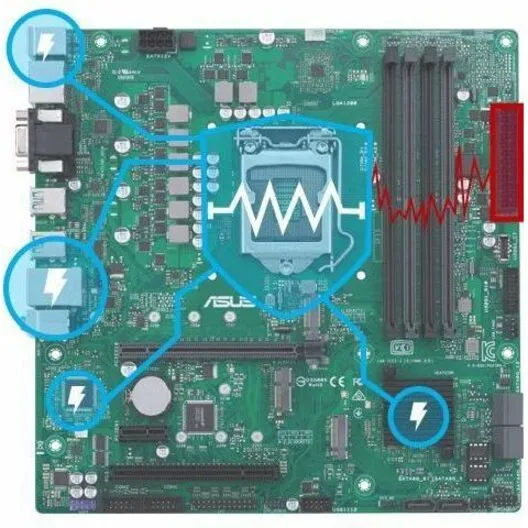 Carte mère de bureau Asus Pro Q670M-C-CSM - Chipset Intel Q670 - Socket LGA-1700 - Micro ATX PRO Q670M-C-CSM-SI