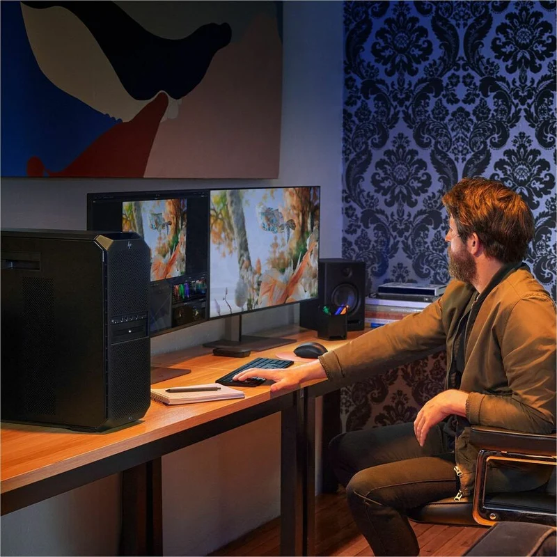 Station de travail HP Z6 G5 A - 1 x AMD Ryzen Threadripper PRO 7945WX - 16 Go - SSD 512 Go - Tour - Noir 9J2K3UT#ABA