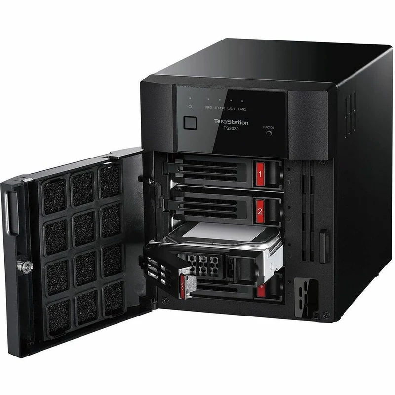BUFFALO TeraStation 3430DN NAS de bureau à 2 baies partiellement rempli 16 To (2 x 8 To) Disque dur inclus 2.5 GBE iSCSI Conforme TAA TS3430DN1602