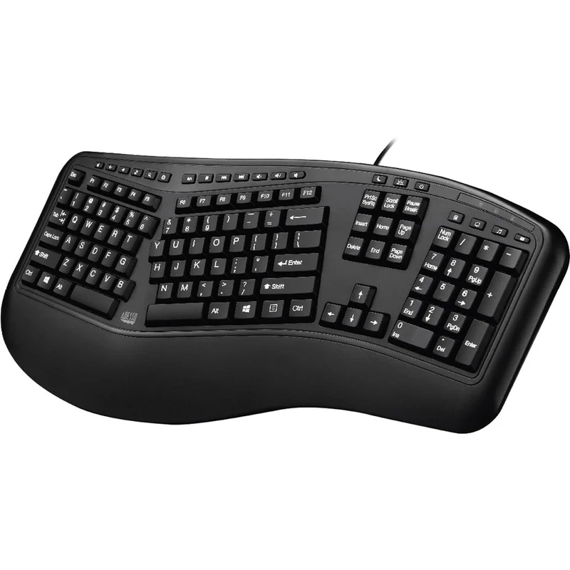Clavier ergonomique de bureau Adesso (conforme TAA) AKB-150UB-TAA