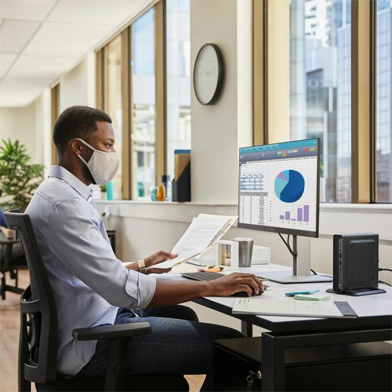 Ordinateur de bureau HP Pro Mini 400 G9 - Intel Core i7 12e génération i7-12700T - 16 Go - SSD 512 Go - Mini PC - Noir B36F5AT#ABA