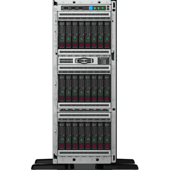 Serveur tour HPE ProLiant ML350 G10 4U - 1 x Intel Xeon Silver 4208 2.10 GHz - 16 Go RAM - Contrôleur SAS 12 Gbit/s P11050-001