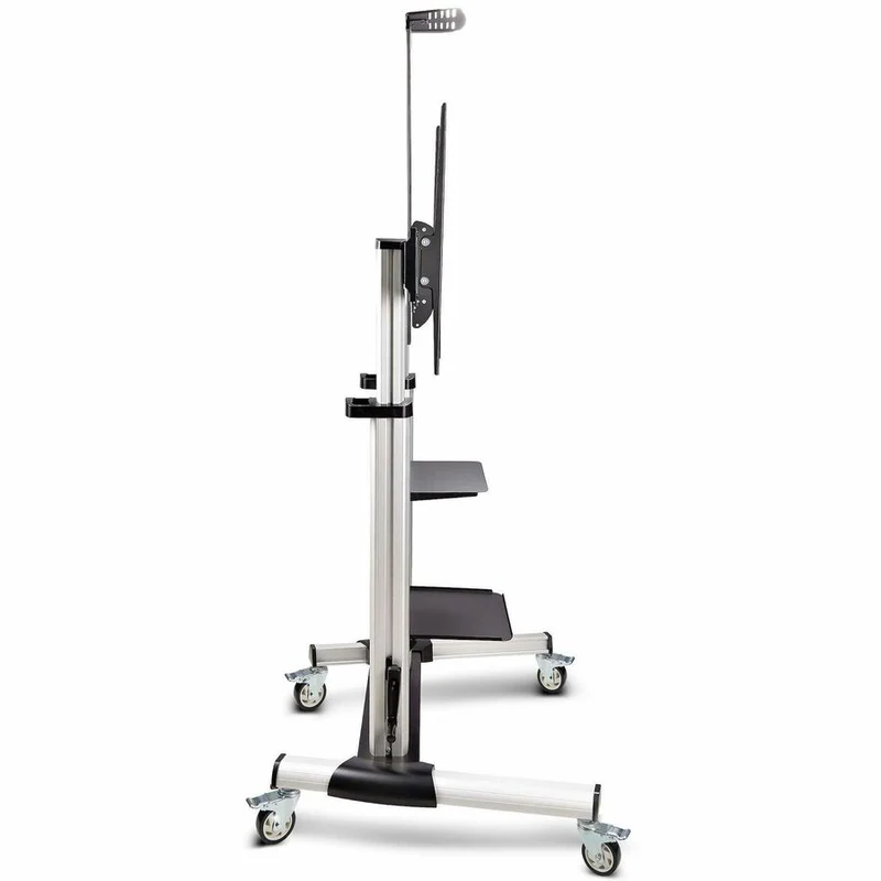 StarTech.com Support TV sur roulettes pour écrans plats de 60 à 100 pouces et 220 lb, support mobile à hauteur réglable pour chariot/support portable 1110C-MOBILE-TV-CART