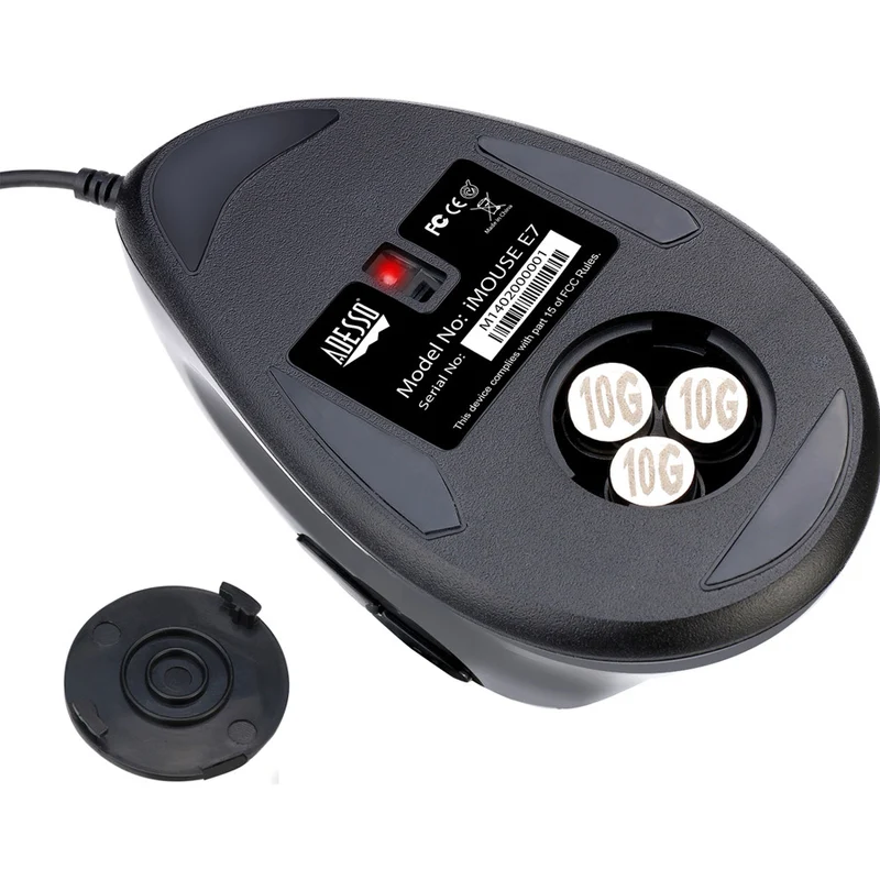 Souris ergonomique verticale pour gaucher conforme Adesso TAA IMOUSEE7-TAA