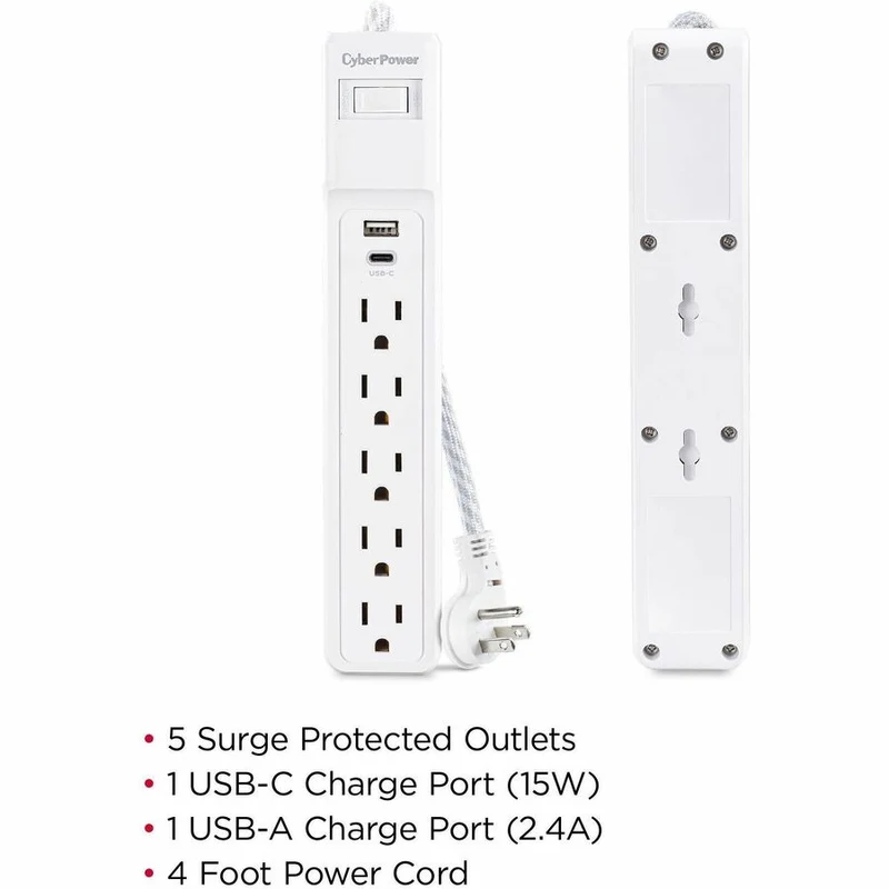 Parasurtenseur/protecteur de surtension à 504 prises CyberPower P5UC P504UC