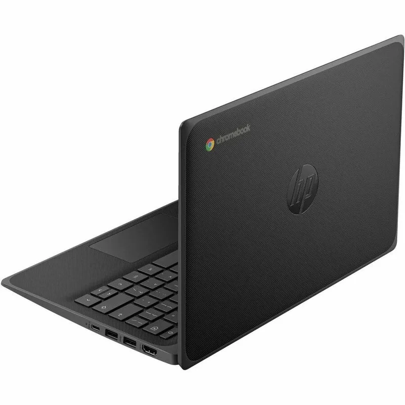 Chromebook HP Fortis G10 11.6" - HD - Intel N-Series N100 - 8 Go - Mémoire Flash 64 Go - Clavier Anglais - Jack Black 9R498UT#ABA