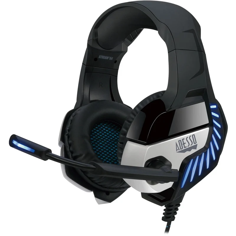 Casque de jeu avec son surround 7.1 virtuel Adesso avec vibration XTREAM G4