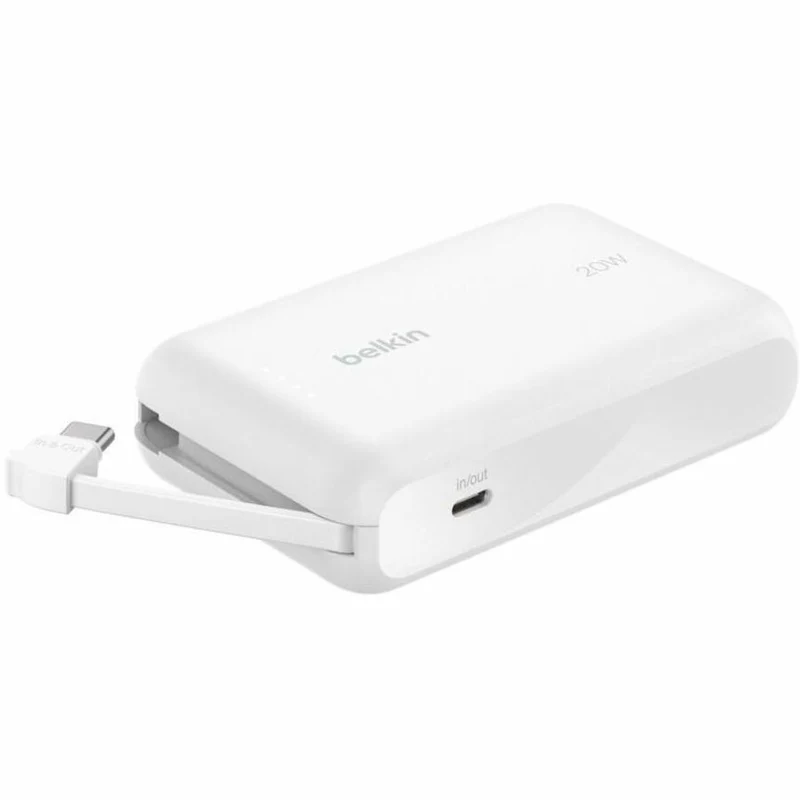 Batterie externe Belkin BoostCharge 10K avec câble intégré BPB021fqWH