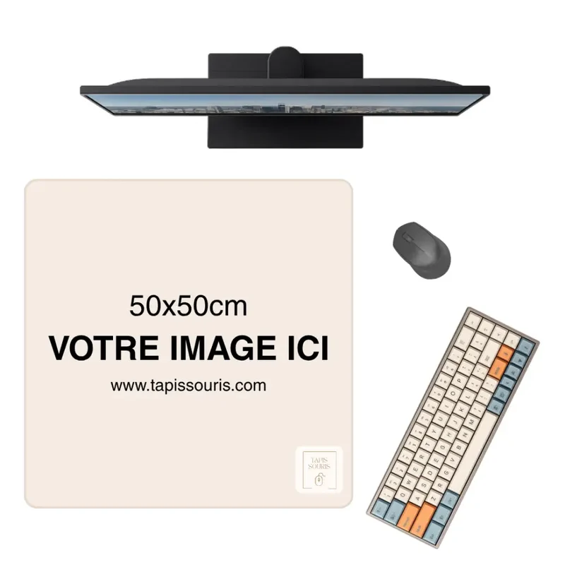 Tapis de Souris Personnalisé Carré (50x50cm)