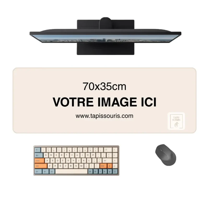 Tapis de Souris Personnalisé XL (70x35cm)