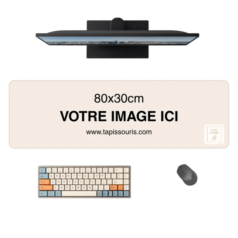 Tapis de Souris Personnalisé XXL (80x30cm)