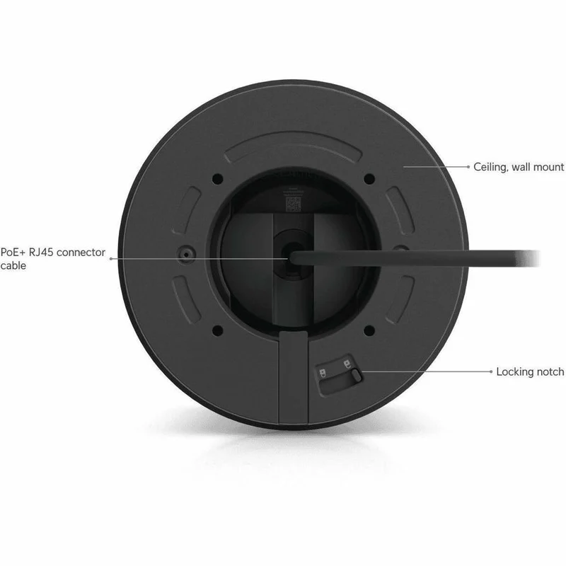 Caméra réseau Ubiquiti G6 Pro 8 mégapixels 4K - Couleur - Tourelle - Noire UVC-G6-PRO-TURRET-B